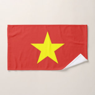 Serviette à main avec Drapeau du Vietnam