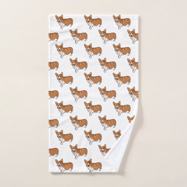 Serviette à main Corgi (Serviette à main)