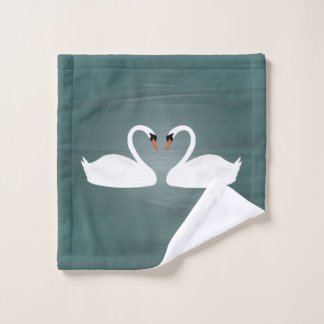 Serviette à main cygne