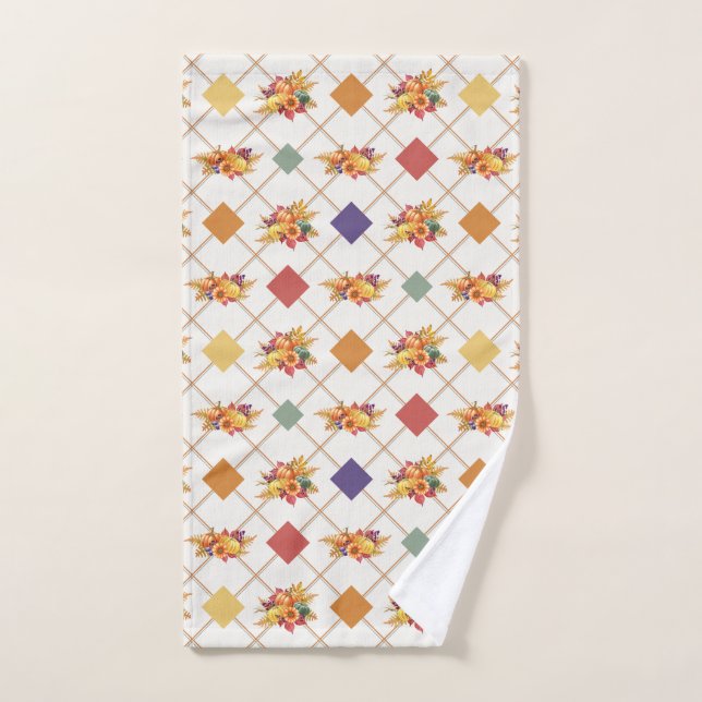 Serviette à main de fête Thanksgiving (Serviette à main)