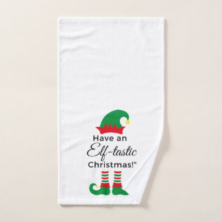 Serviette à main de Noël - Elf Tastic 3
