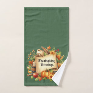 Serviette à main de Thanksgiving