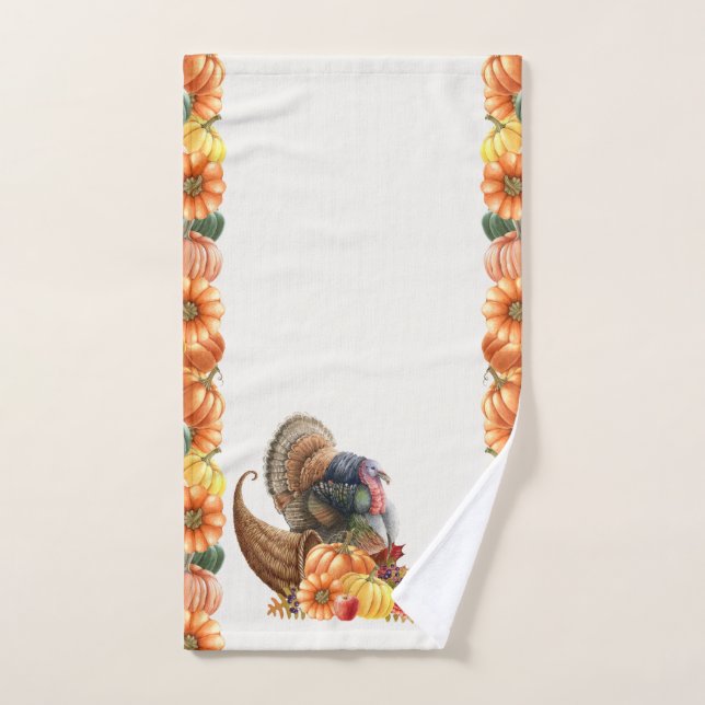 Serviette à main des Citrouilles de la Turquie Tha (Serviette à main)