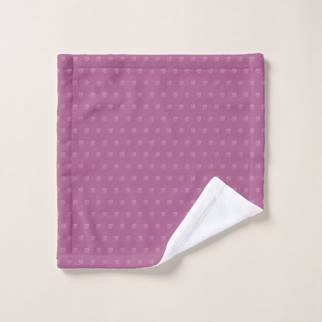 Serviette à main du coeur (Gant de toilette)