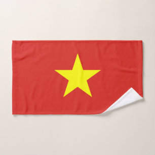 Serviette à main en drapeau vietnamien