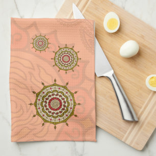 Serviette à main en or Imaginaire Mehndi