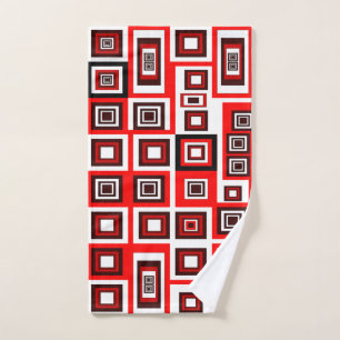 Serviette à main encadrée
