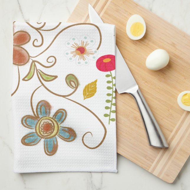 Serviette à main Floral (Quart Plié)