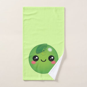 Serviette à main Kawaii Pea