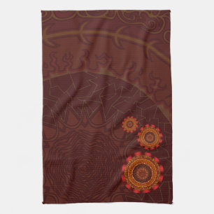 Serviette à main Mandala Fire