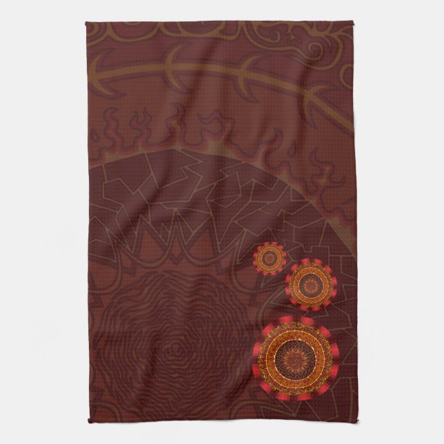 Serviette à main Mandala Fire (Vertical)