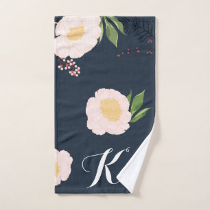 Serviette à main personnalisée Baby Cosmos rose su