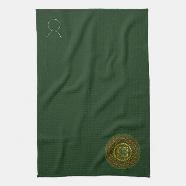 Serviette à main Taurus Mandala (Vertical)