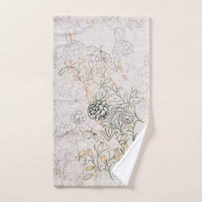 Serviette à main: WILLIAM MORRIS : TULIP SAUVAGE (Serviette à main)