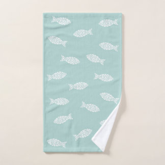 Serviette à motifs de poisson