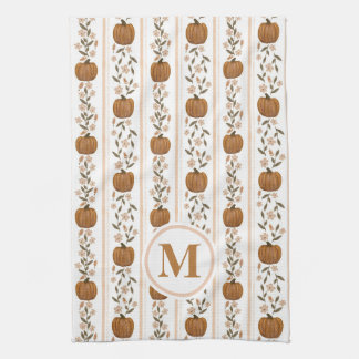 Serviette à plat Floral Citrouille Thanksgiving su