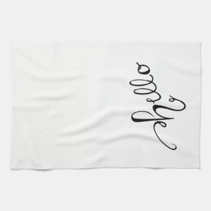 Serviette à plat Hello