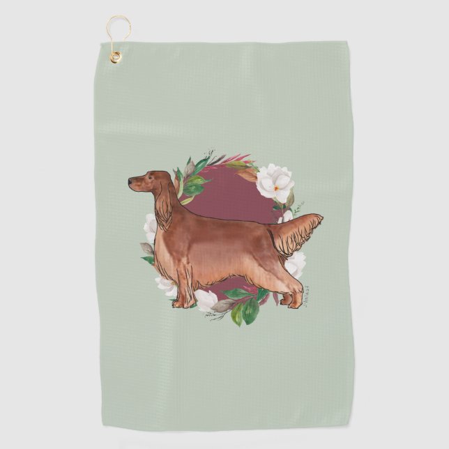 Serviette à sonnette de l'Irish Setter (Devant)