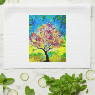 Serviette à thé d'approche d'hiver