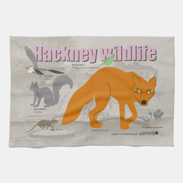 Serviette à thé Hackney sauvage (Horizontal)