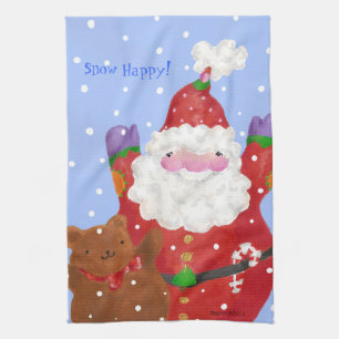 Serviette à thé Snow Happy