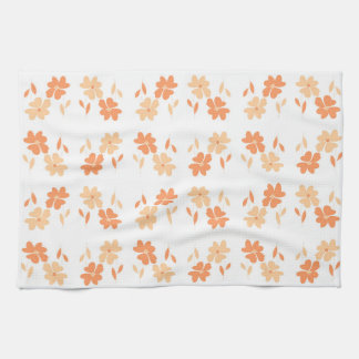 Serviette à thé Twin Flowers - pêche