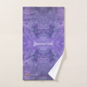 Serviette Abstraite pourpre
