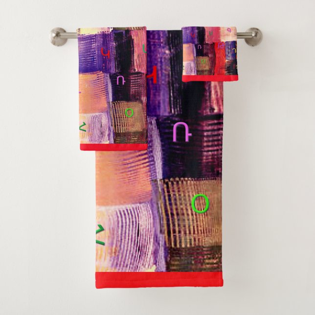 Serviette alphabétique arménienne (En situation)