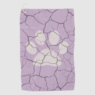 Serviette animale pourpre criquée de golf