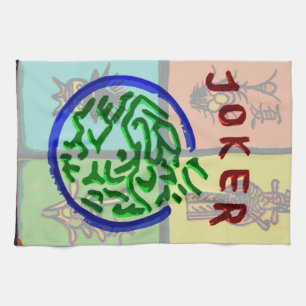 Serviette asiatique d'heure-milliampère Jongg de