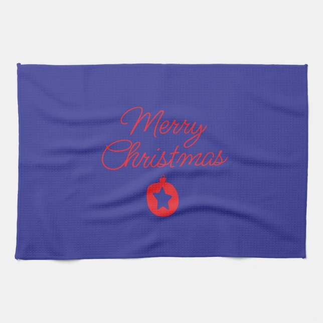 serviette avec écriture de Noël (Horizontal)