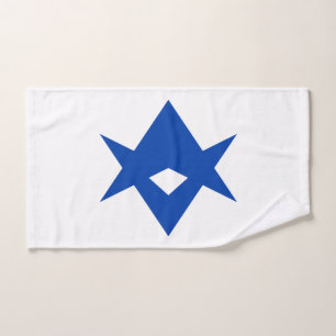 Serviette avec le drapeau de la ville de Toyota, J