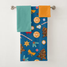 Serviette avec motif du Nouvel An.