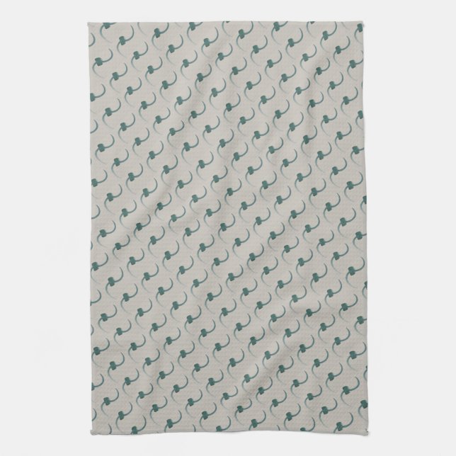 Serviette bleu gris (Vertical)