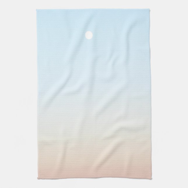 Serviette bleue rose (Vertical)