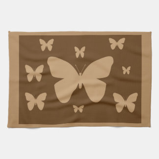 Serviette bronzage Brown de papillons