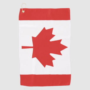 Serviette canadienne de golf de drapeau