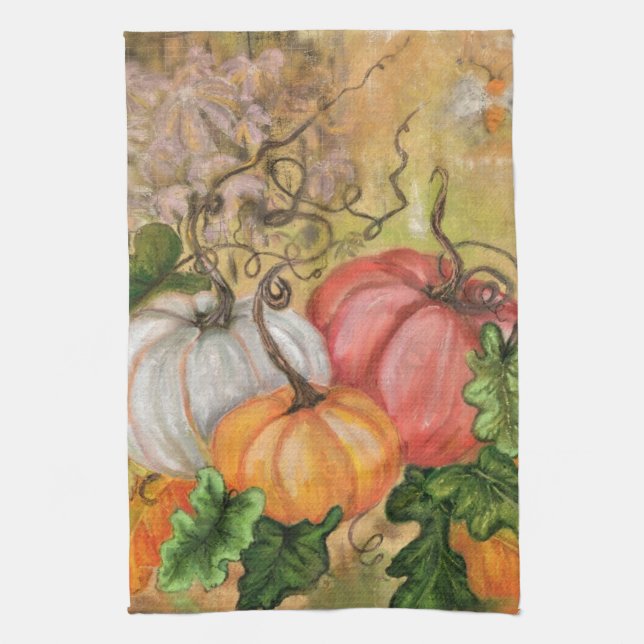 Serviette citrouille Halloween (Vertical)