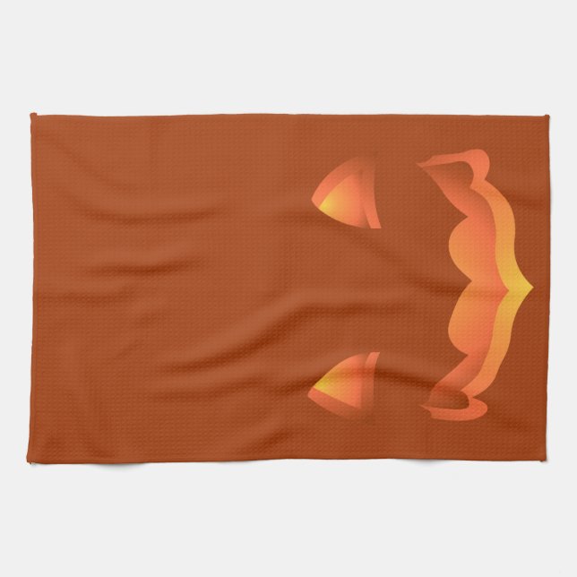 Serviette Citrouille Halloween Serviettes de thé J (Horizontal)