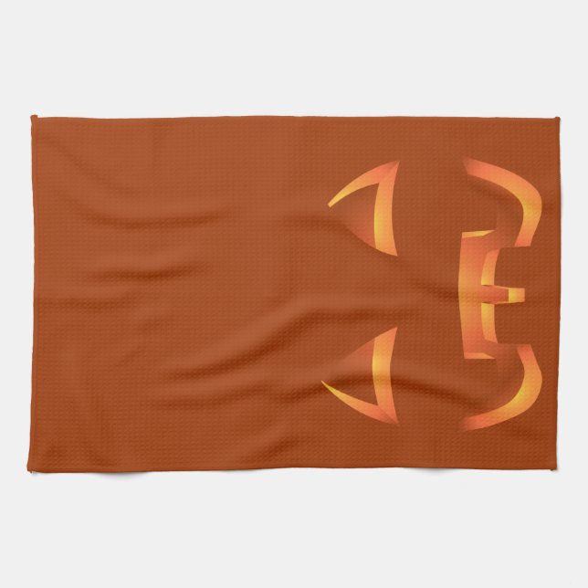 Serviette Citrouille Halloween Serviettes de thé J (Horizontal)