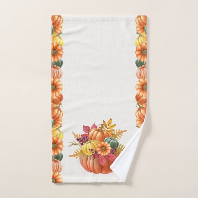 Serviette Citrouille Thanksgiving (Serviette à main)