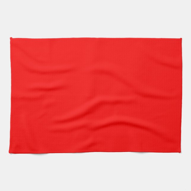 Serviette classique à main rouge moderne (Horizontal)