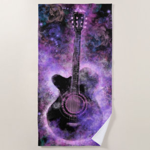 Serviette classique de plage de guitare