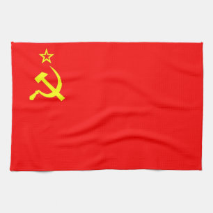 serviette communiste soviétique de drapeau de pays