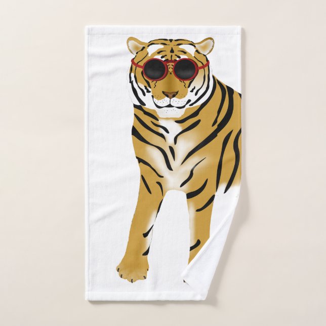 Serviette Cool à main en tigre (Serviette à main)