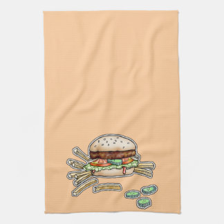 SERVIETTE CUISINE BURGER et FRIRES