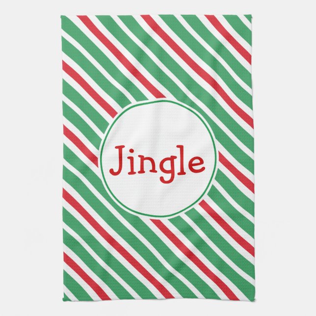 Serviette cuisine Jingle Holiday (Vertical)