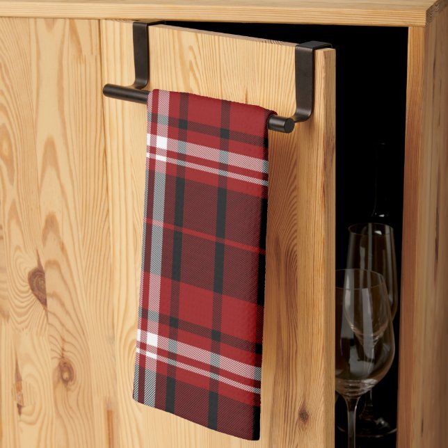Serviette Cuisine Plaid (Pliage en tiers)