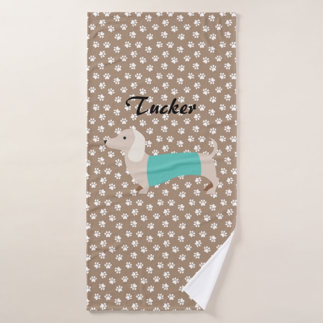 Serviette Dachshund (Serviette de bain)