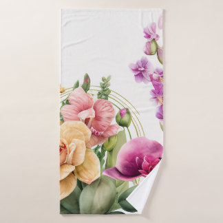 Serviette d'amour orchidée